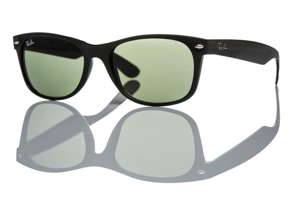 New Authentic Ray-Ban Sunglasses RB 2132 901L 55mm Black Crystal Grey Green