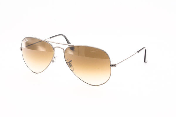 New Authentic RAY-BAN Sunglasses RB 3025 004/51 58mm Lrg Ruthenium/Brown Grade