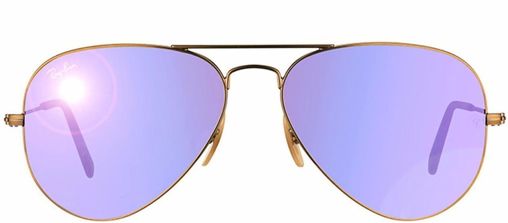 New Authentic Ray-Ban Aviator Sunglasses RB 3025 167/68 55mm Bronze Blue Mirror