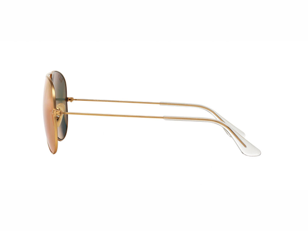 Authentic Ray-Ban Sunglasses AVIATOR RB 3025 112/1Q MATTE GOLD MIRROR POLARISED