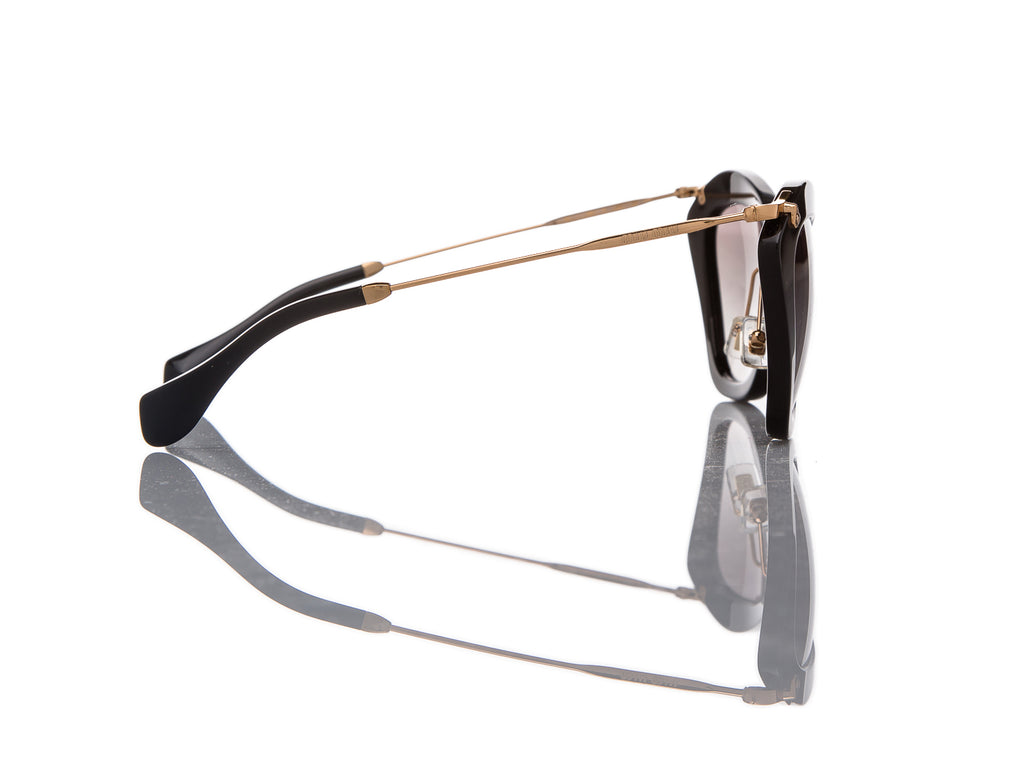 Authentic New Miu Miu Sunglasses SMU 10NS 10N 1AB/3M1 Black/Grey Gradient