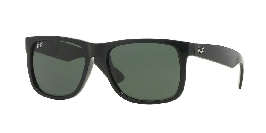 New Authentic Ray-Ban Sunglasses Justin RB 4165 601/71 54mm Black Green Shade