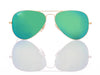 New Authentic Ray-Ban Sunglasses RB 3025 Aviator 112/19 Gold/Green Mirror 62mm