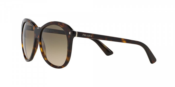 Authentic New Prada Sunglasses PR 13RS 2AU/3D0 DARK HAVANA LIGHT BROWN Grey Grad