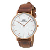 Authentic Daniel Wellington DW00100111 36mm Classic Durham Rose Gold BrownLeathe