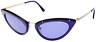 New Authentic TOM FORD Sunglasses GRACE FT 349 90V Cat Eye Blue Frame Blue Lens