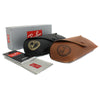 NEW Authentic Ray-Ban Wayfarer Sunglasses RB 2140 50mm 1178/30 Havana Mirror